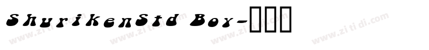 ShurikenStd Boy字体转换